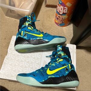 Nike Kobe 9 Elite 630847-400 “Perspective” Mens Sz 8.5 Blue Basketball